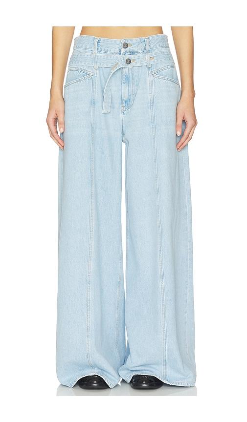 closed zoya wide leg jeans in blue. - size 24 (also in 27, 25, 26, 28)
