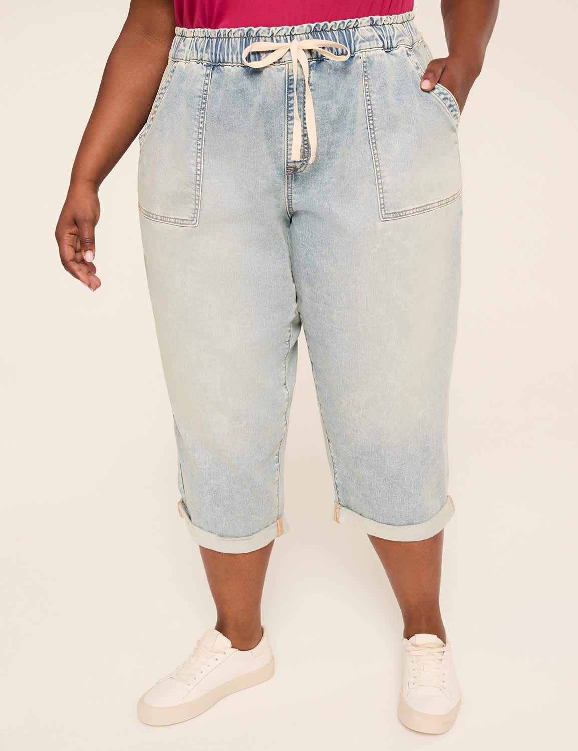 cloud knit pull-on capri