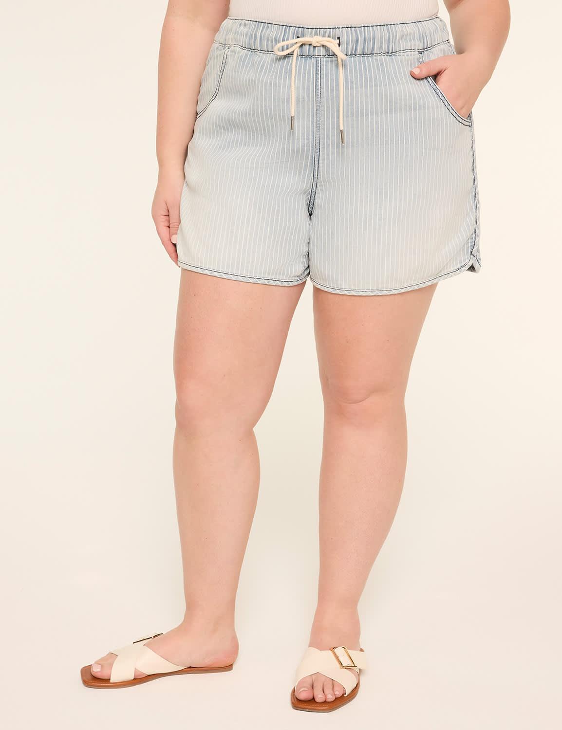 cloud knit pull-on relaxed 4" short
