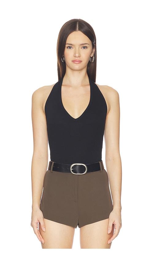 clyque calli bodysuit in black. - size m (also in xs)