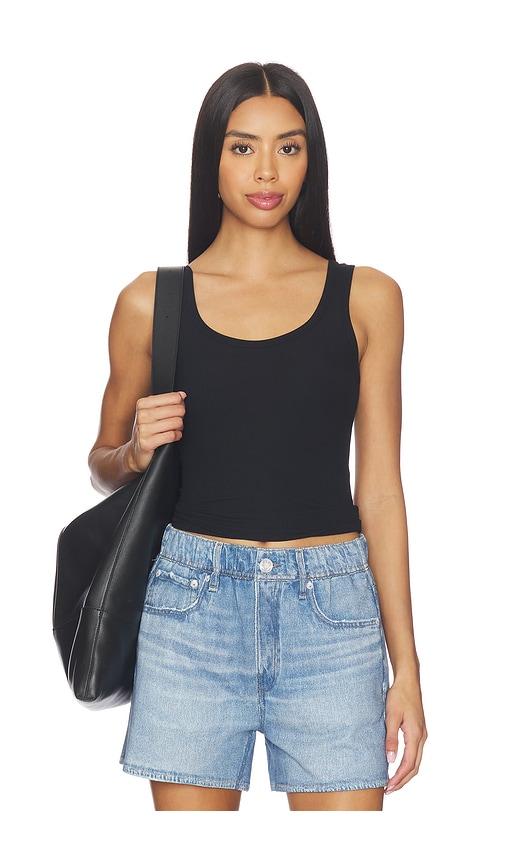 clyque page tank in black. - size s (also in xs)