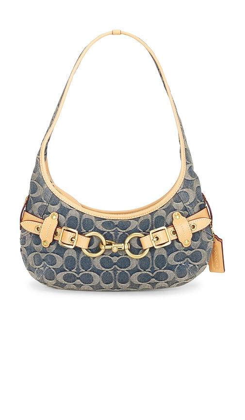 coach belted ergo shoulder bag 26 in blue.
