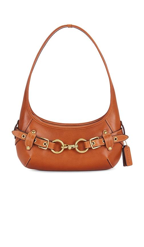 coach belted ergo shoulder bag 26 in brown.