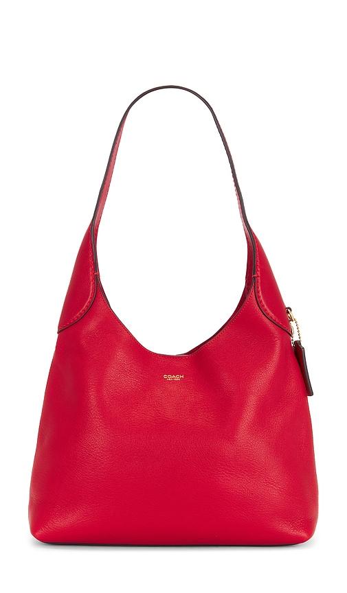 coach brooklyn shoulder bag 28 in red.