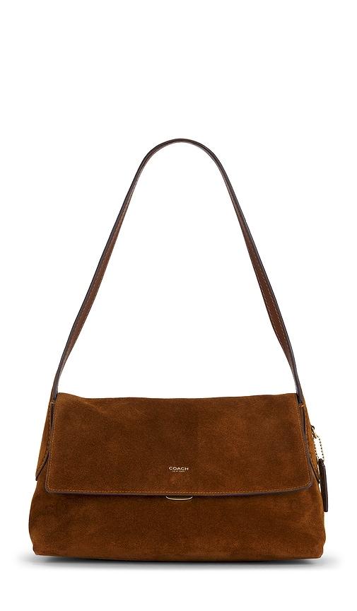 coach chelsea suede shoulder bag 30 in brown.