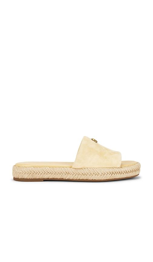 coach holly sandal in yellow. - size 5.5 (also in 7)