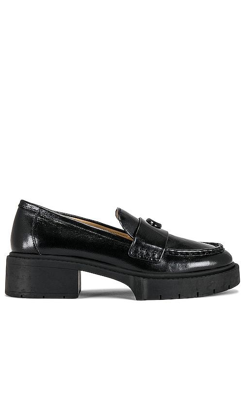 coach leah loafer in black. - size 10 (also in 5, 6.5, 8.5, 9, 9.5, 11)