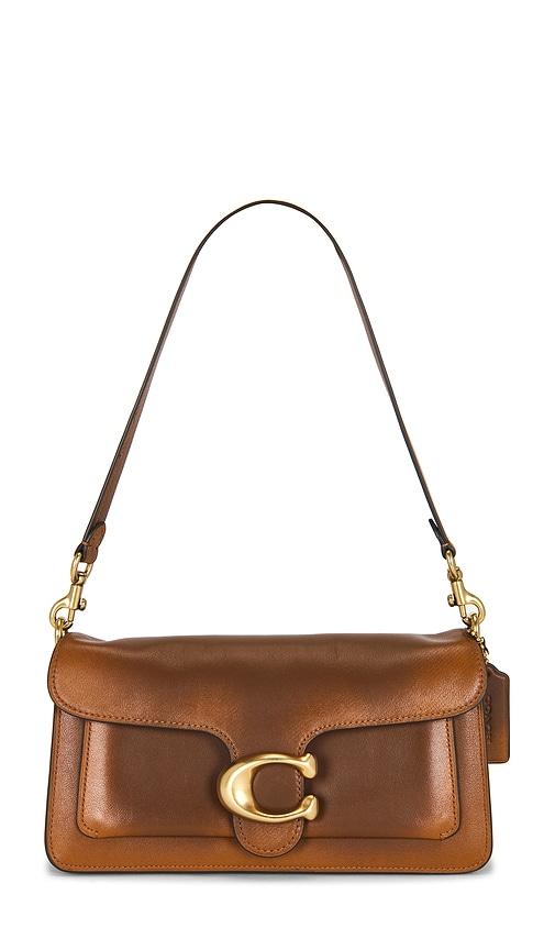 coach loved leather soft tabby shoulder bag 26 in brown.