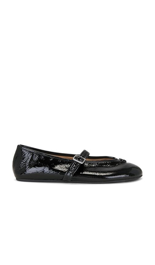 coach sculpted c soft mary jane in black. - size 5 (also in 5.5, 6.5, 7, 7.5, 8, 9, 9.5)