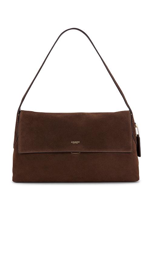 coach suede chelsea shoulder bag 36 in brown.