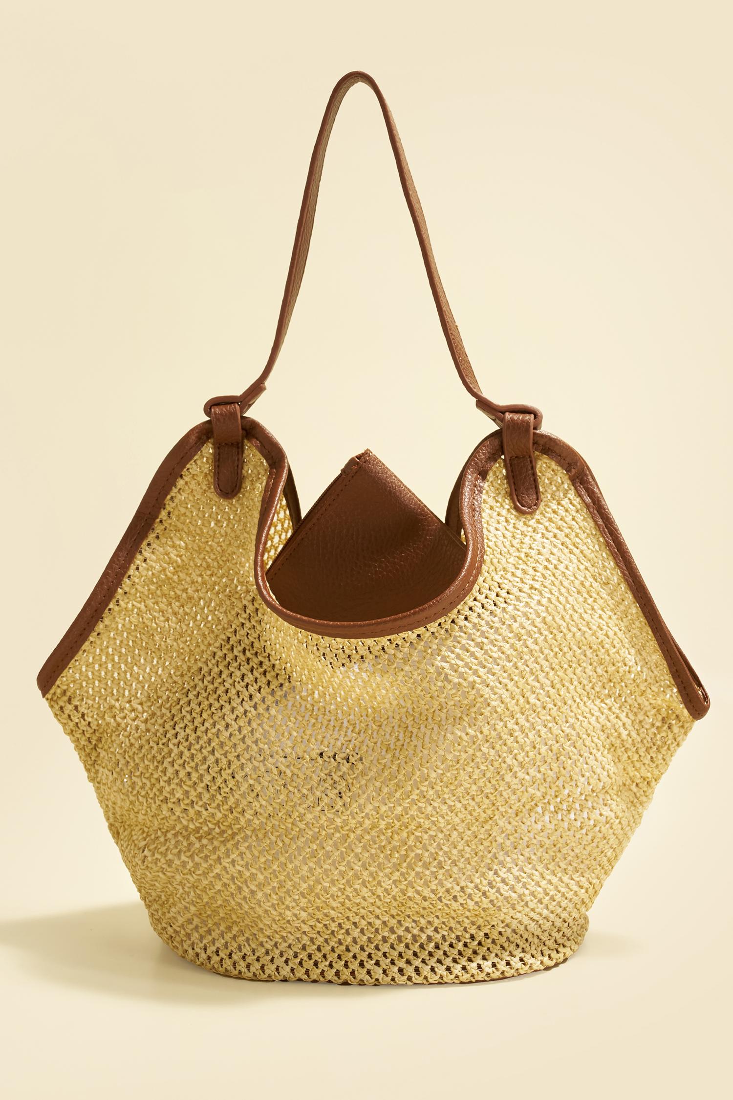 coast along straw bag - f