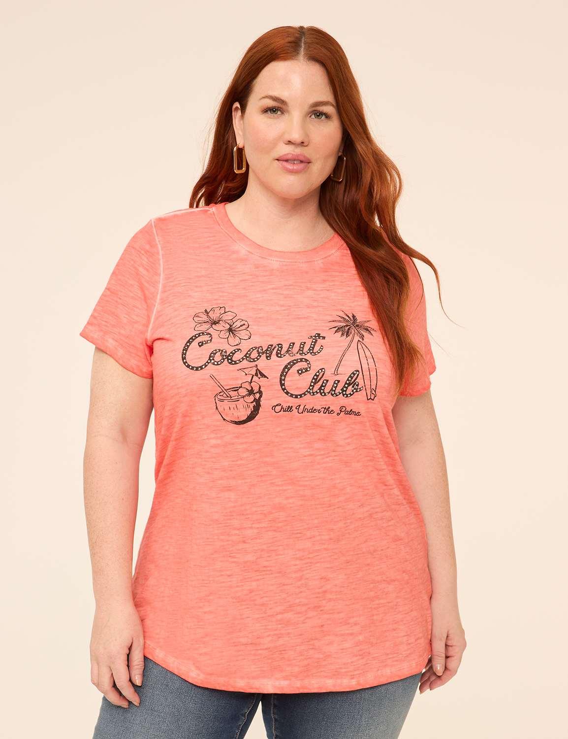 coconut club graphic tee