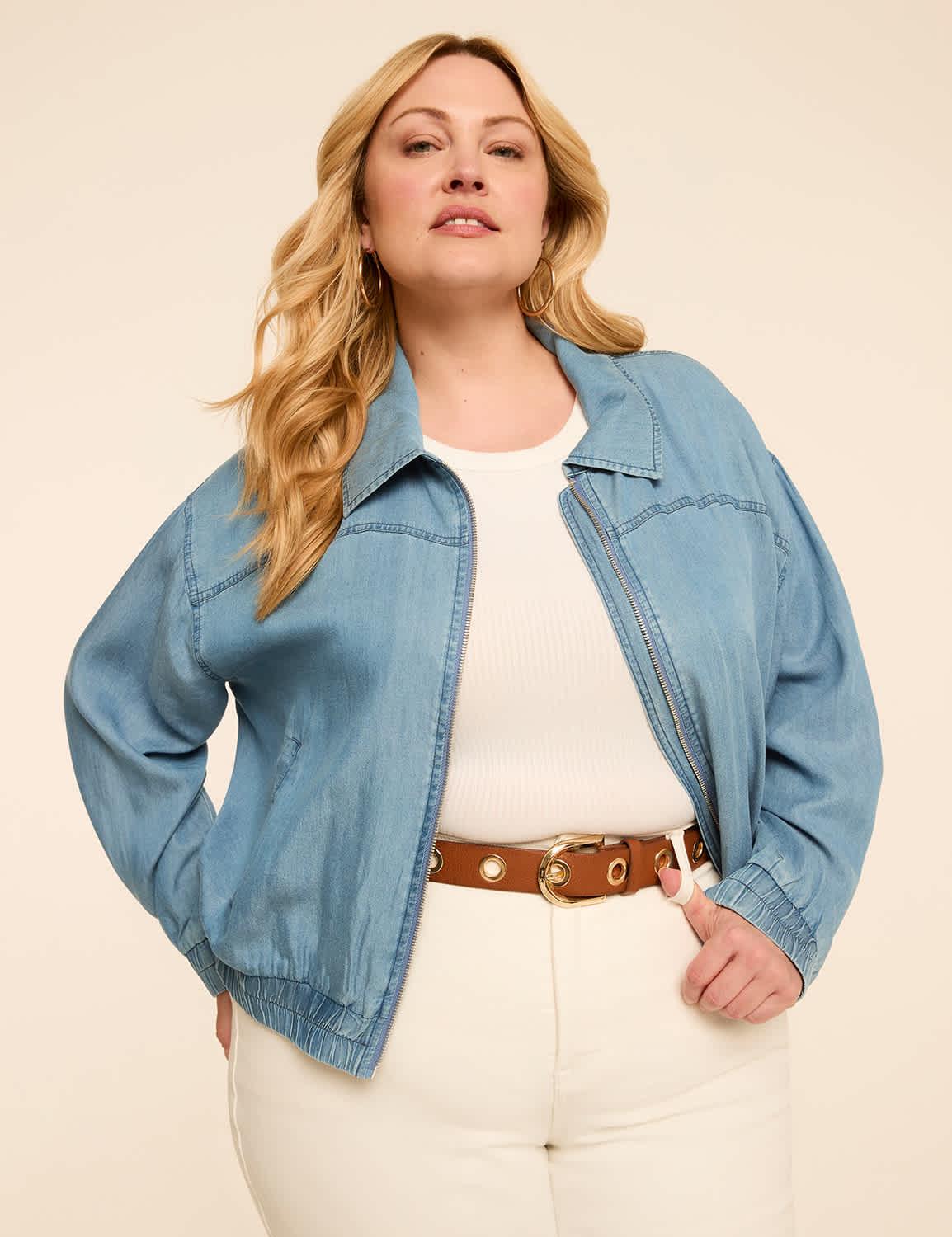 collared bomber jacket