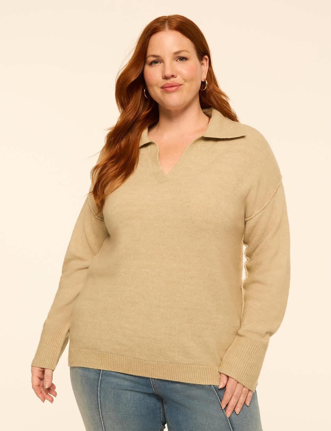 collared pullover sweater