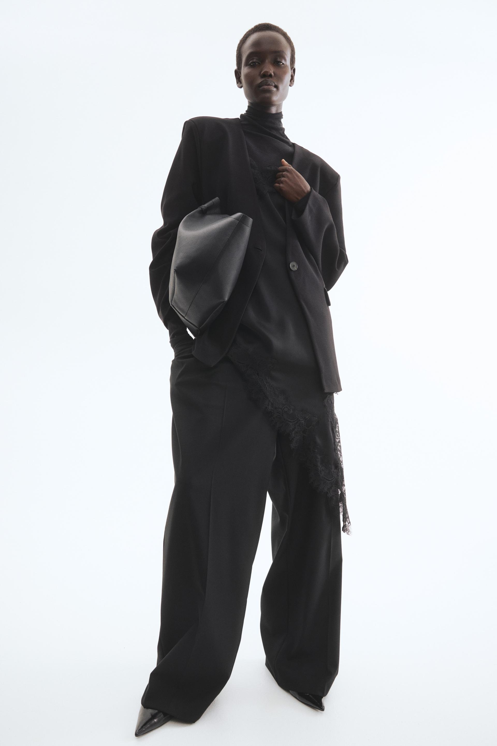 collarless jersey blazer