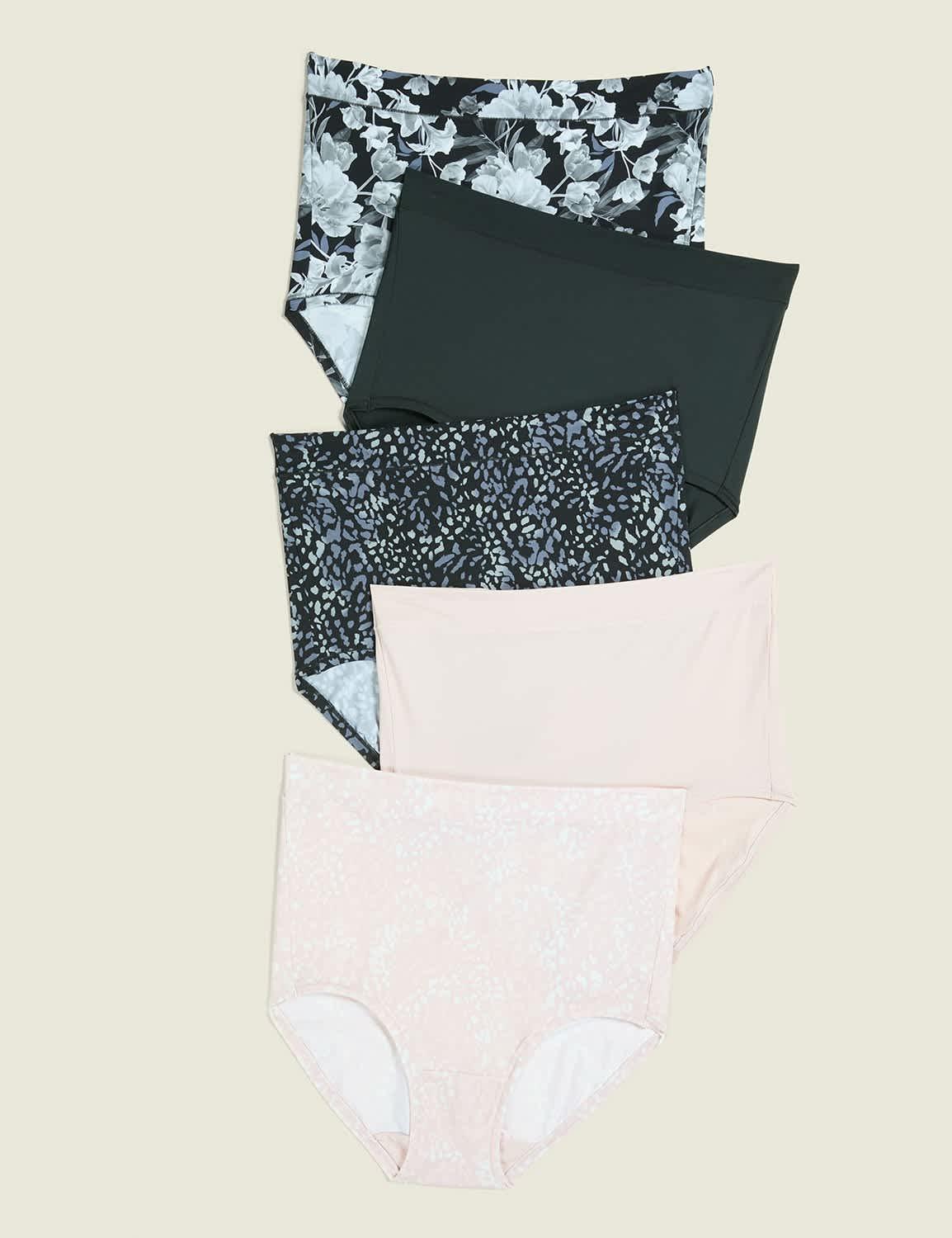 comfort bliss high-waist brief panty - 5-pack