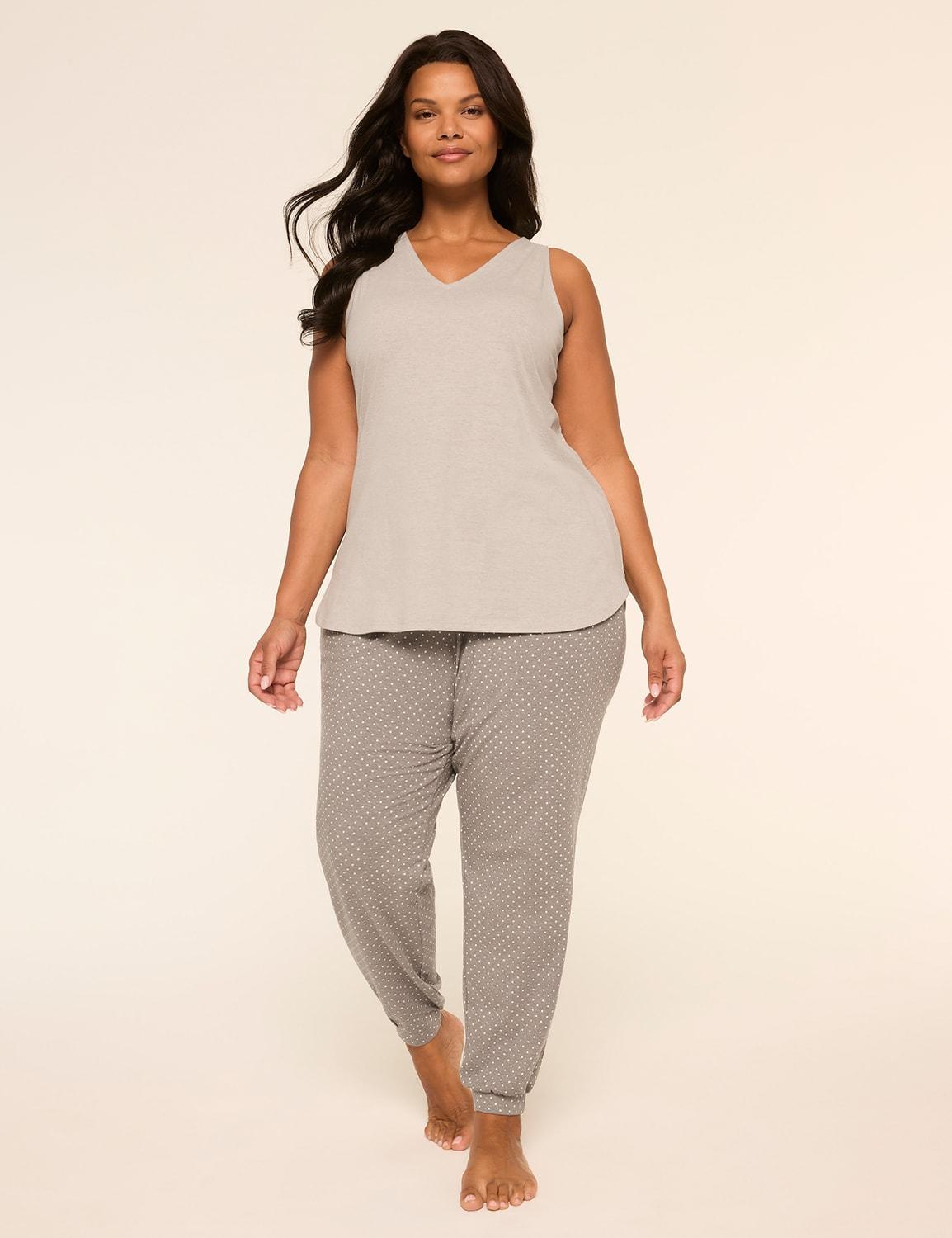 comfy cotton tank & jogger pj set