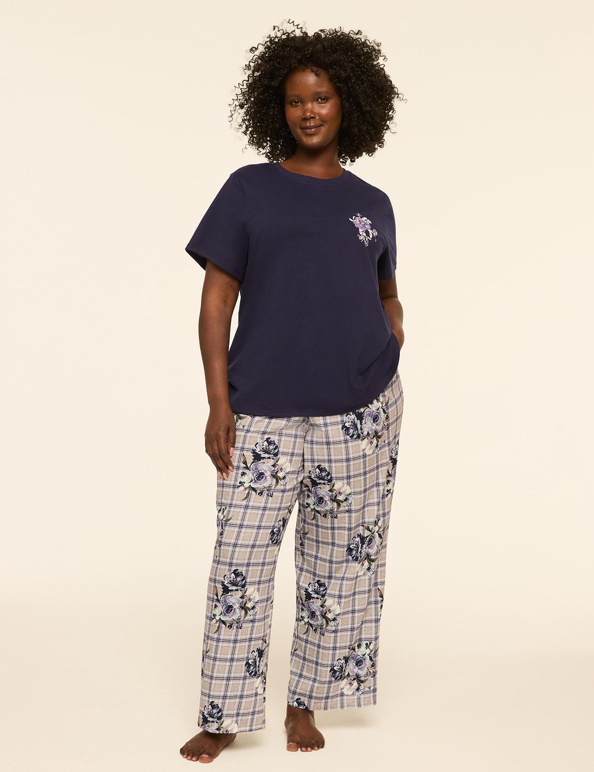 comfy cotton tee & pant pj set