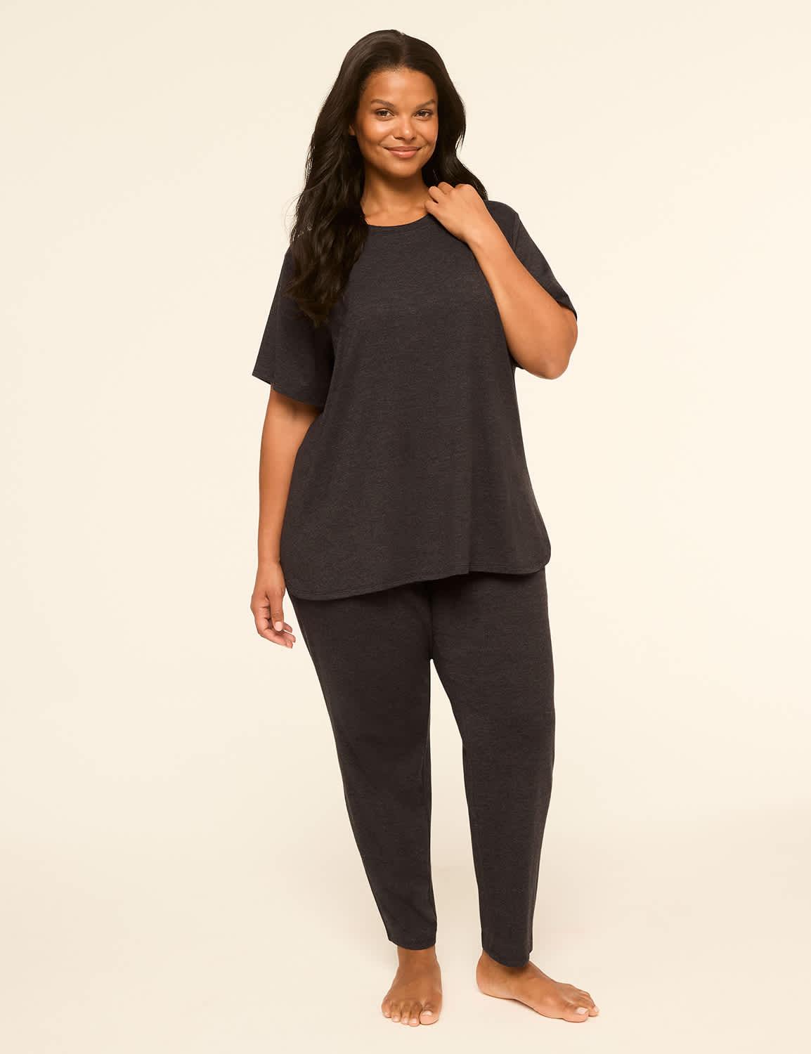 comfy cotton tee & pant pj set