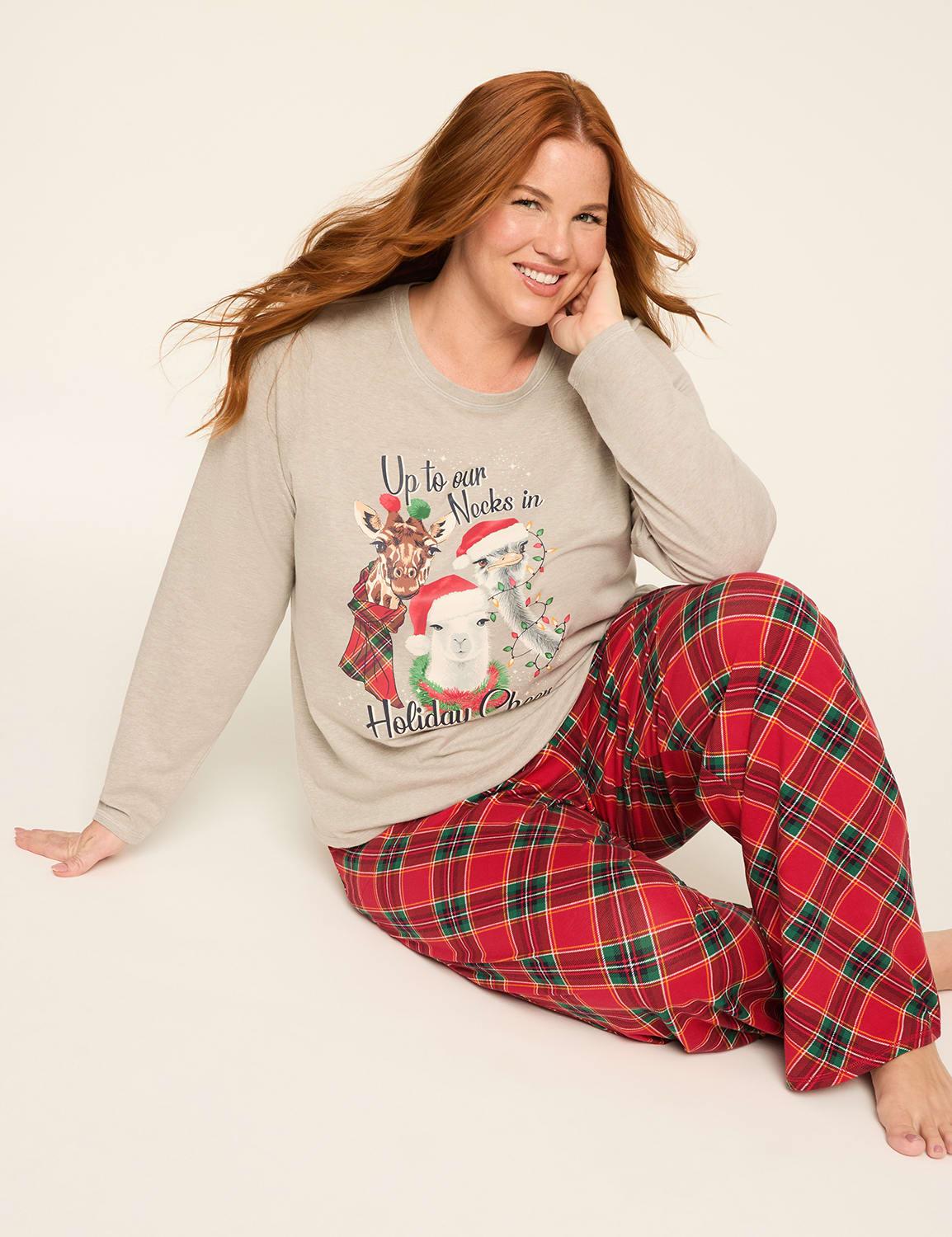 comfy cotton top & pant pj set