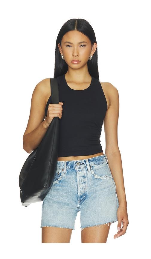 commando better than basic rib tank in black. - size l (also in m, s, xs)