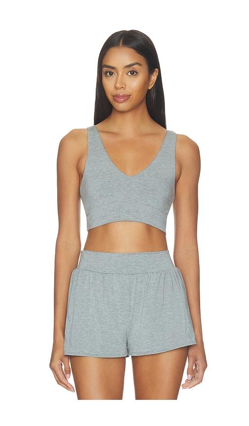 commando butter comfy bralette in grey. - size l (also in m, s, xl, xs)