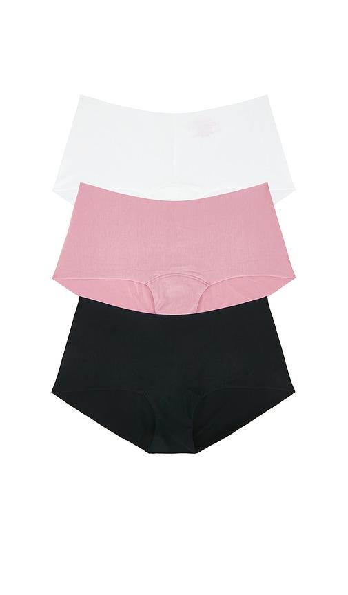 commando butter hipster panty 3-pack in white,pink. - size m (also in xs)