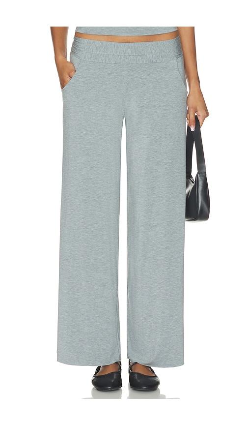 commando butter wide leg pant in grey. - size l (also in xs, s, m)