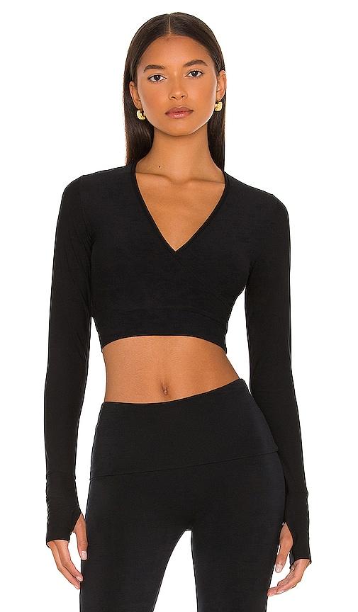 commando butter wrap top in black. - size m (also in s, xl)