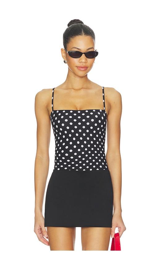 commando classic camisole top in black. - size l/xl (also in m/l, s/m)