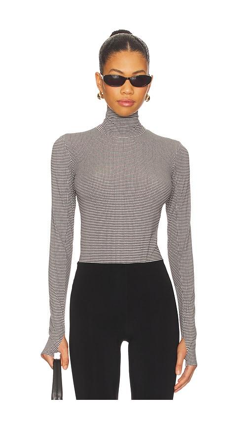 commando classic turtleneck bodysuit in brown. - size l (also in s)