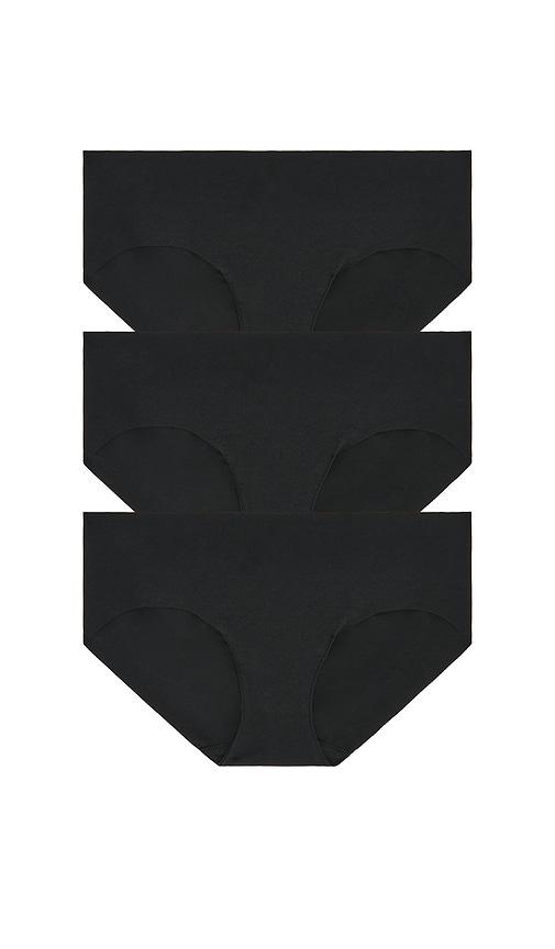 commando cotton bikini 3-pack in black. - size l/xl (also in xs/s, s/m, m/l)