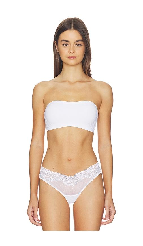 commando double take lace bandeau in white. - size m/l (also in s/m, xs/s)