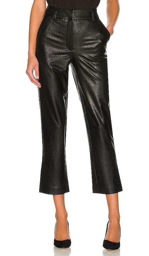 commando faux leather trouser in black. - size l (also in s, xl)