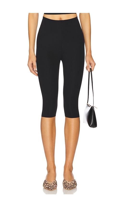 commando neoprene capri legging in black. - size l (also in xs, s, m)