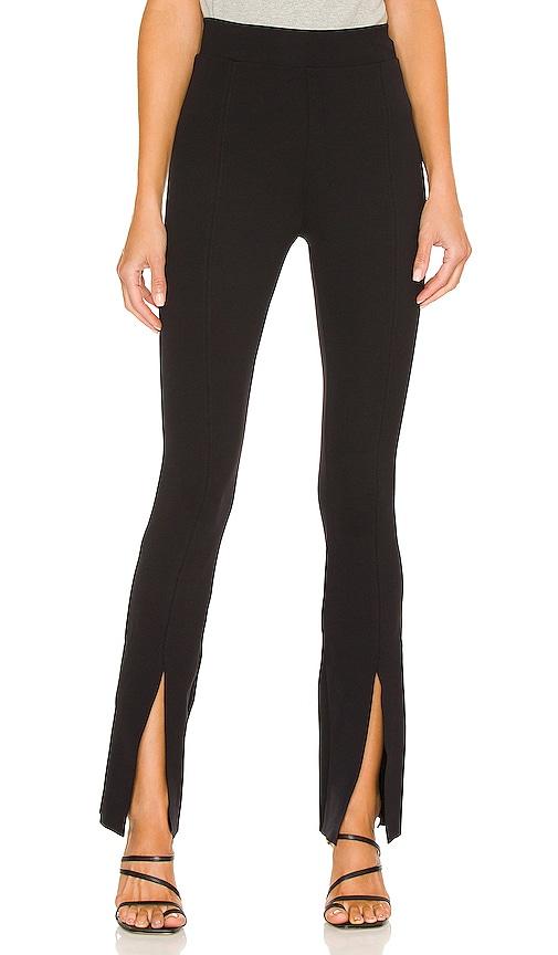 commando neoprene split front pant in black. - size l (also in s, xl)