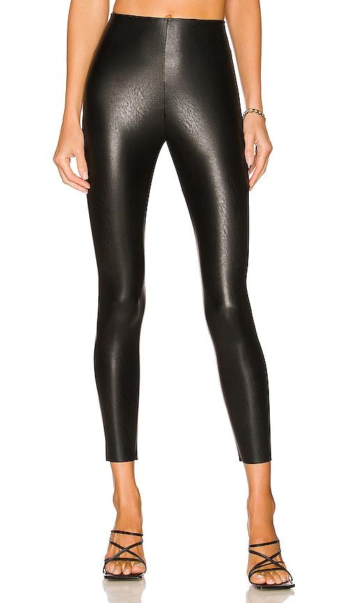 commando petite faux leather leggings in black. - size l (also in s, xl)