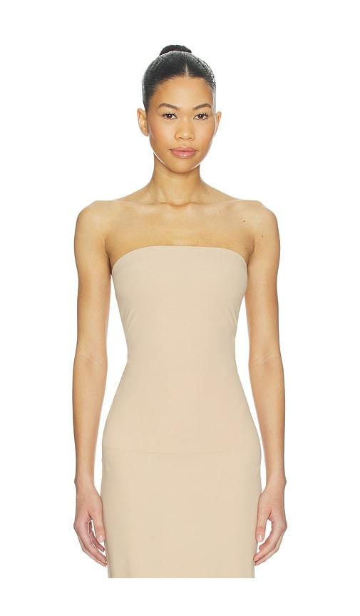 commando strapless cami in beige. - size m/l (also in s/m)