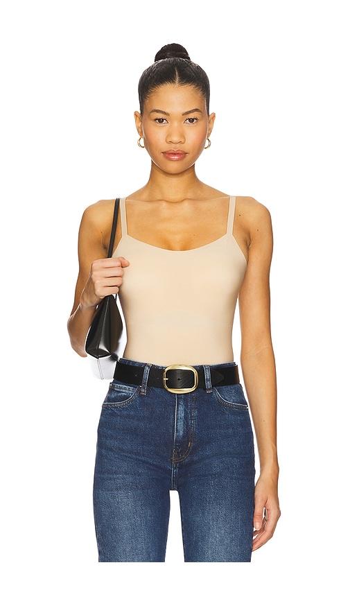 commando zone smoothing bodysuit in beige. - size l (also in m, xl)