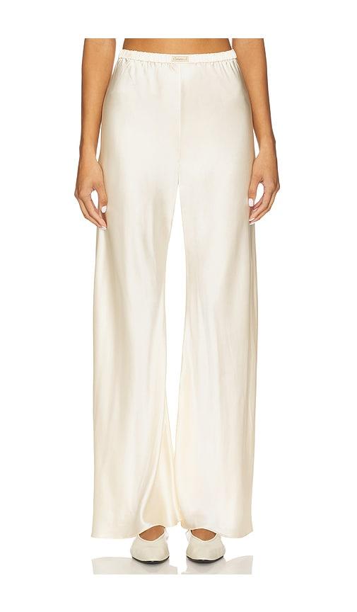 comme si bias cut pant in cream. - size l (also in m)