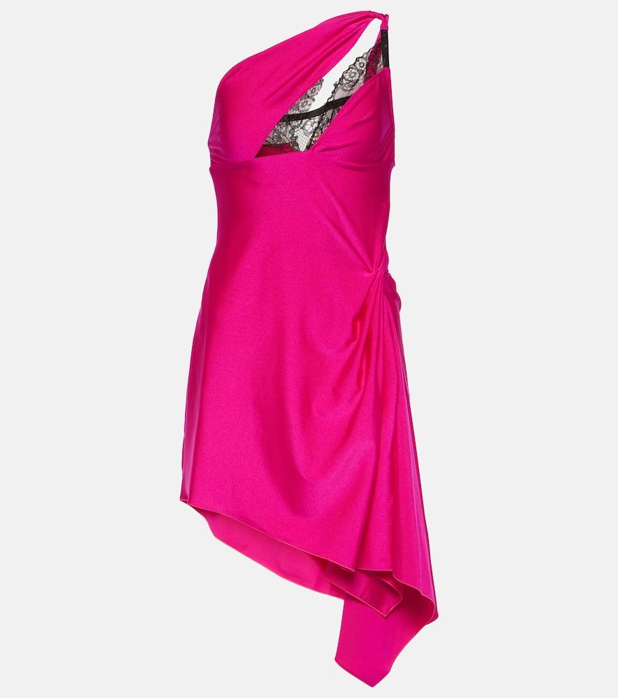 coperni asymmetric one-shoulder minidress