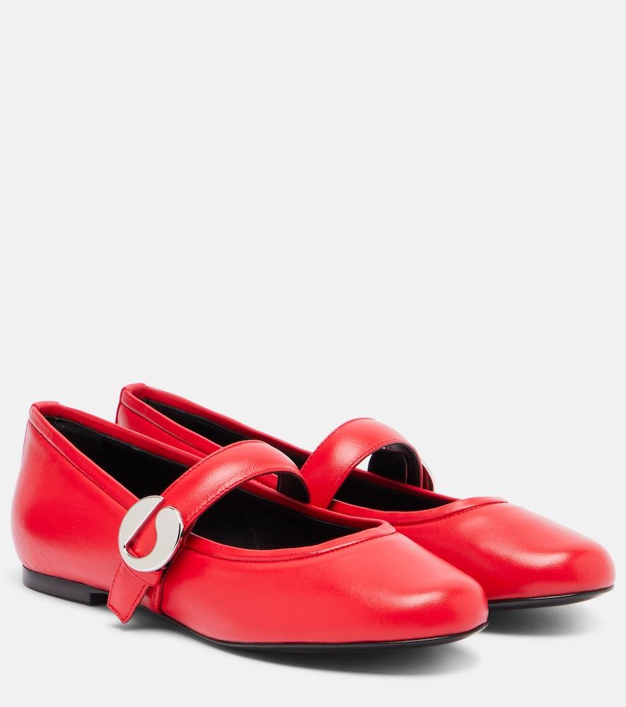coperni belt leather mary jane flats