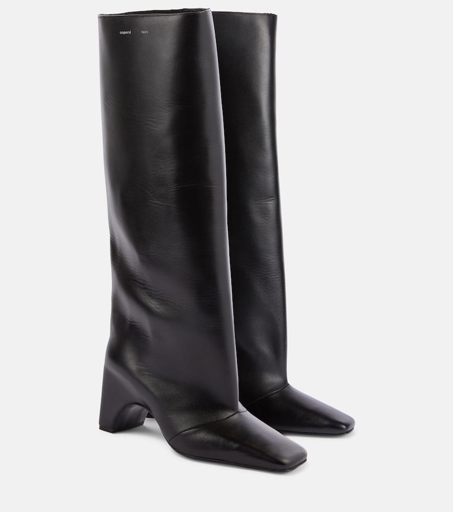 coperni bridge leather knee-high boots