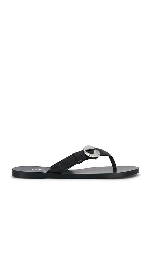 coperni c logo flip flop sandal in black. - size 36 (also in 37, 38, 39, 41)