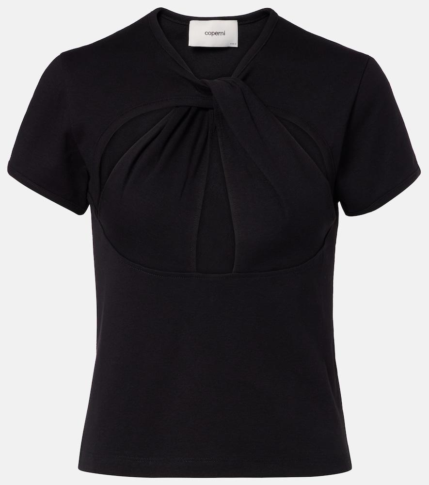 coperni cutout cotton t-shirt