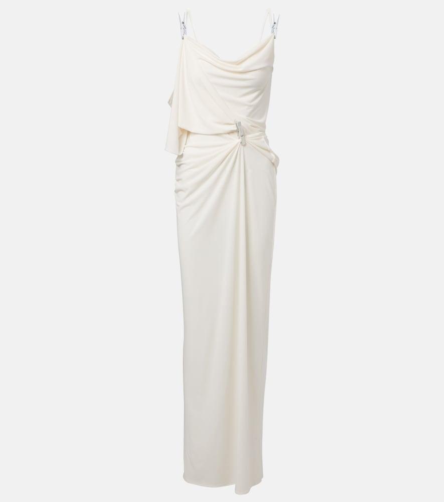 coperni draped embellished jersey maxi dress