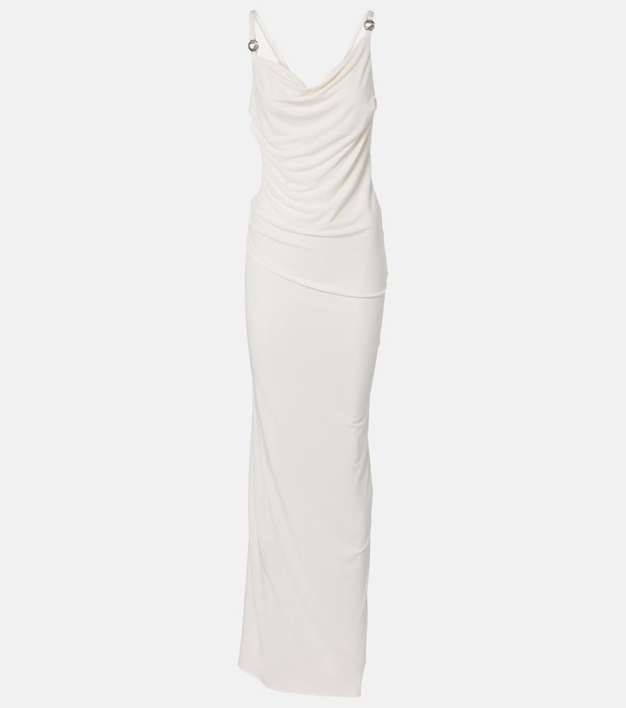coperni draped open-back jersey maxi dress
