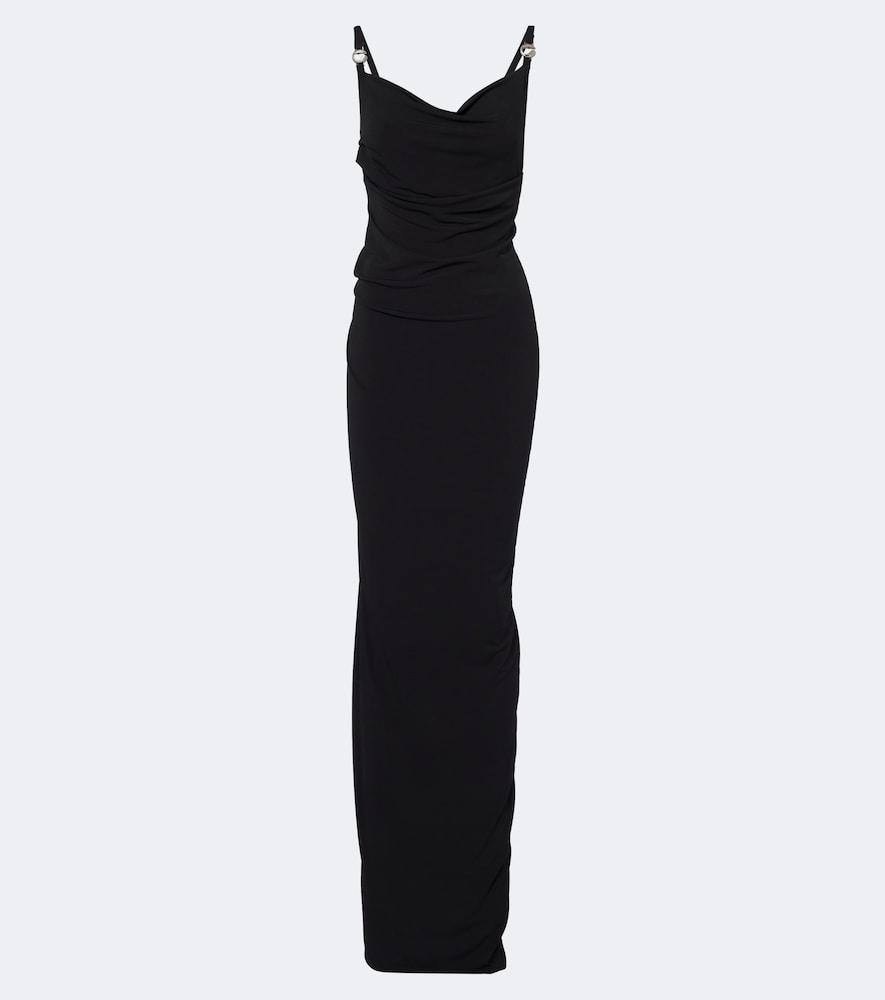 coperni draped open-back jersey maxi dress