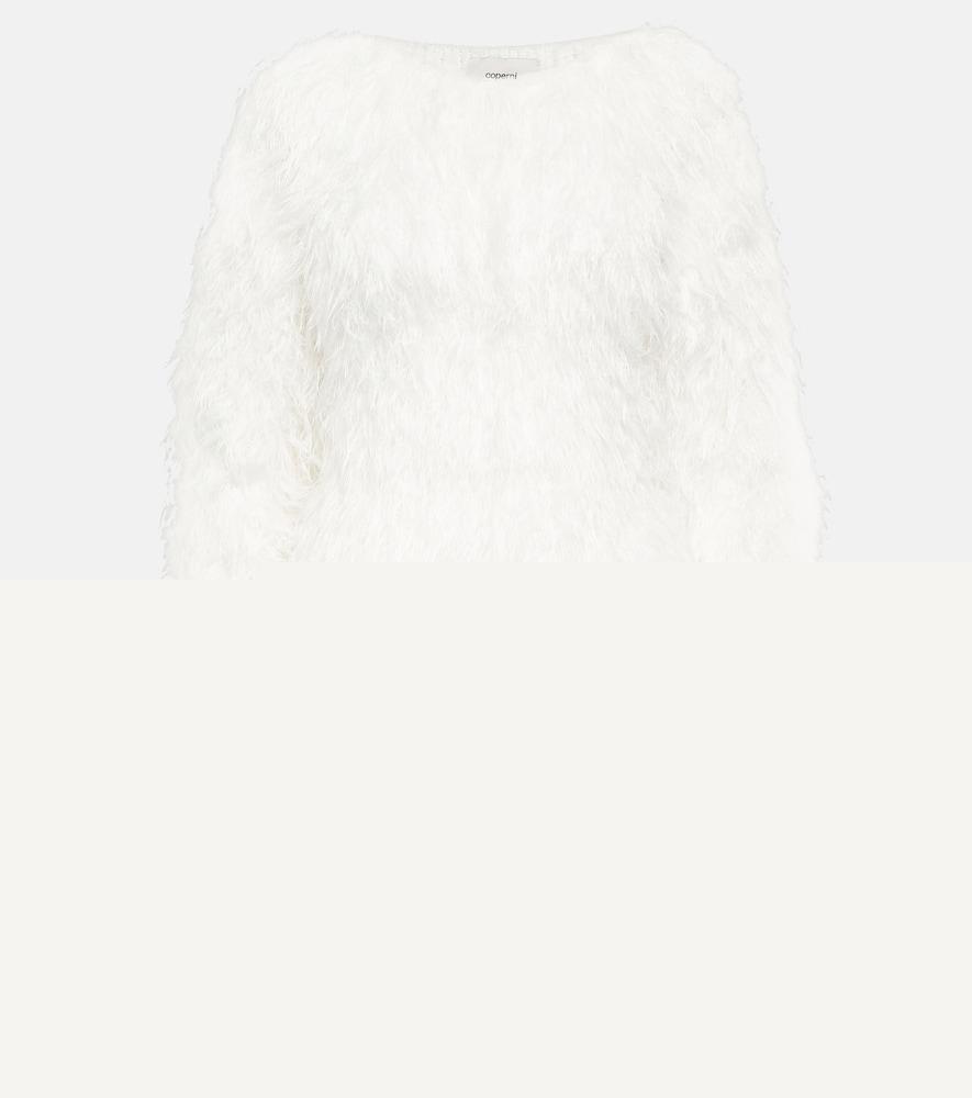 coperni fluffly knit sweater