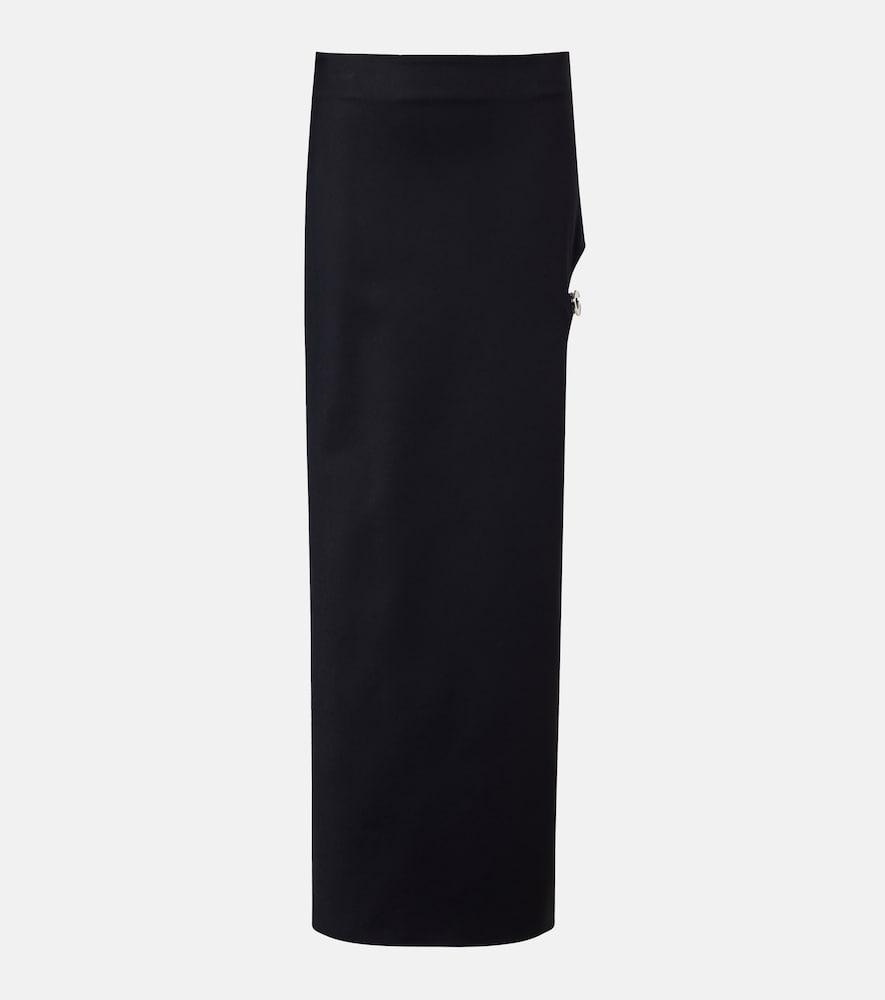coperni garter cotton-blend jersey maxi skirt